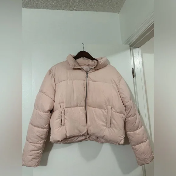 Double Zero Pink Quilted Puffer Jacket Coat
Women's Medium - Picture 4 of 9